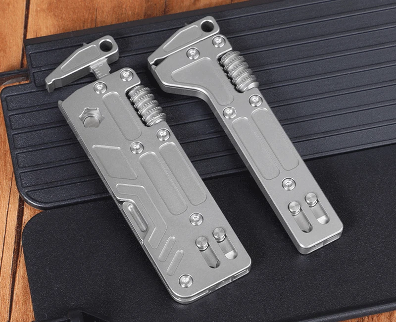 EDC Titanium Alloy Multi Tools Adjustable Wrench Pocket Outdoor Camping Keychain - Image 3 of 4