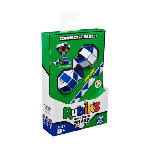 New Rubik’s Connector Snake, Two-Pack Cubes 3D Puzzle Game 7C - Picture 1 of 1