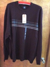 Men's "Dockers" Size XXL, Burgundy, Long Sleeve, Crew Neck, Pullover, Sweater