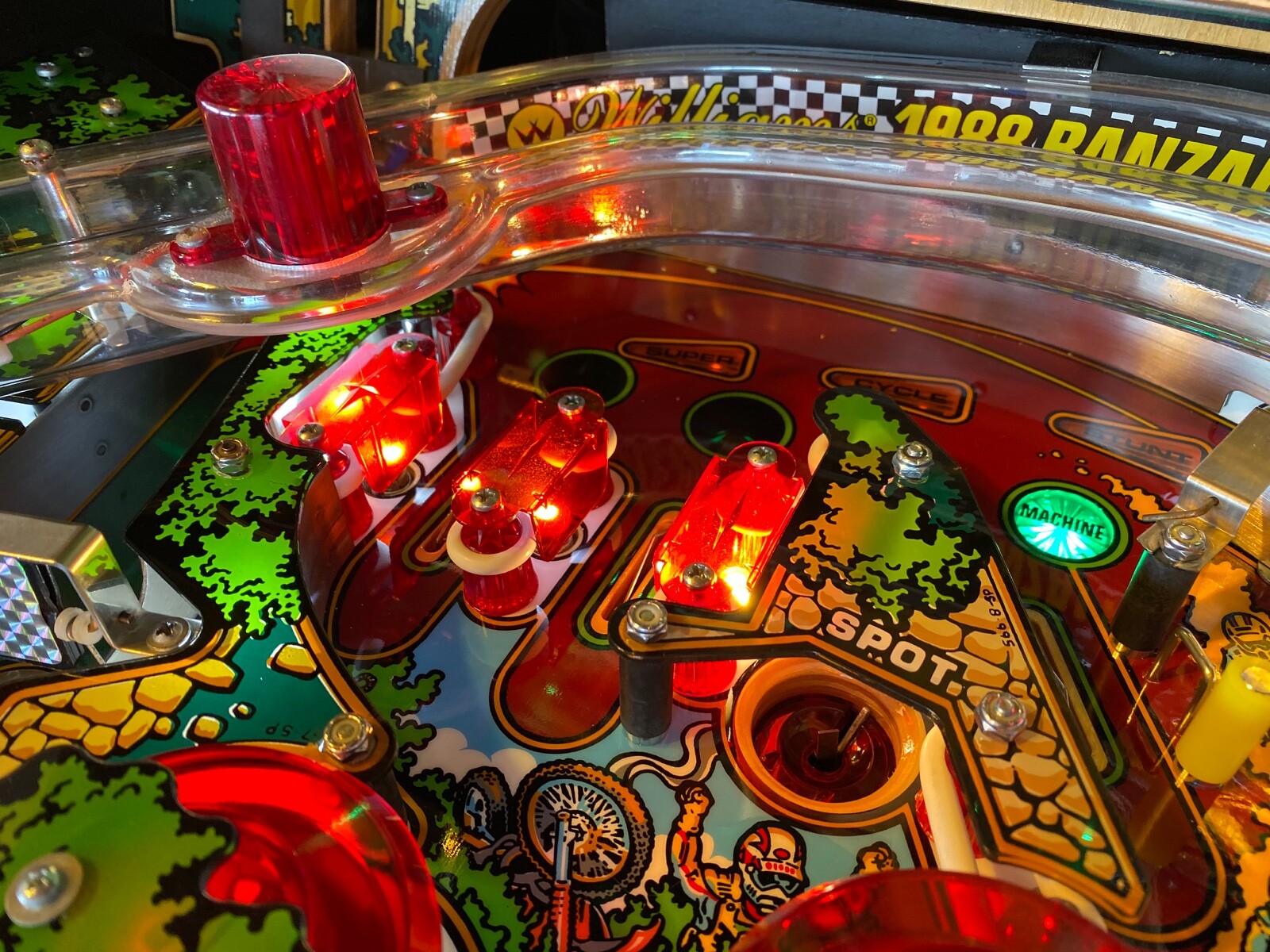 Beautifully restored! Banzai Run 1988 Williams pinball machine! New ...
