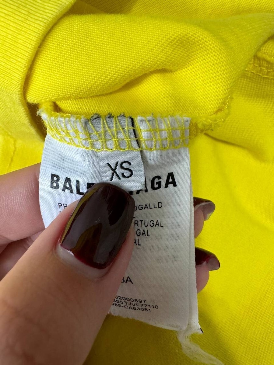 Balenciaga Men's Dry Cleaning T-shirt Yellow Size XS | eBay Balenciaga Men's Dry Cleaning T-shirt Yellow Size XS | eBay