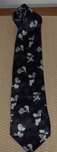 Disney Kubuś Puchatek Krawat Klasyczny Poliestrowy Garnek na Miód Niebieski Darmowa wysyłka - Zdjęcie 1 z 5