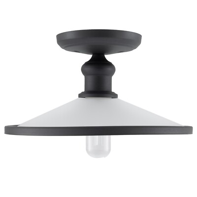 RecPro RV 12V Ceiling Light with Frosted Glass Dome