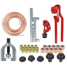 Brake Lines Repair Kit Copper Pipe Flaring Tool Cutter Bender 3/16" Unions Nuts~