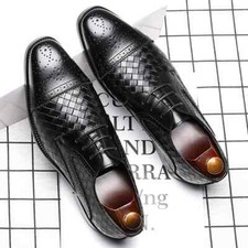 Men's Woven Dress Shoes Mens Shoes Men Business Office Party Wedding Shoes