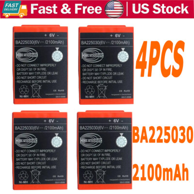 #ad 4PCS 2100mAh HBC Radiomatic Battery BA225030 6V Remote Control Rechargeable New $165.00