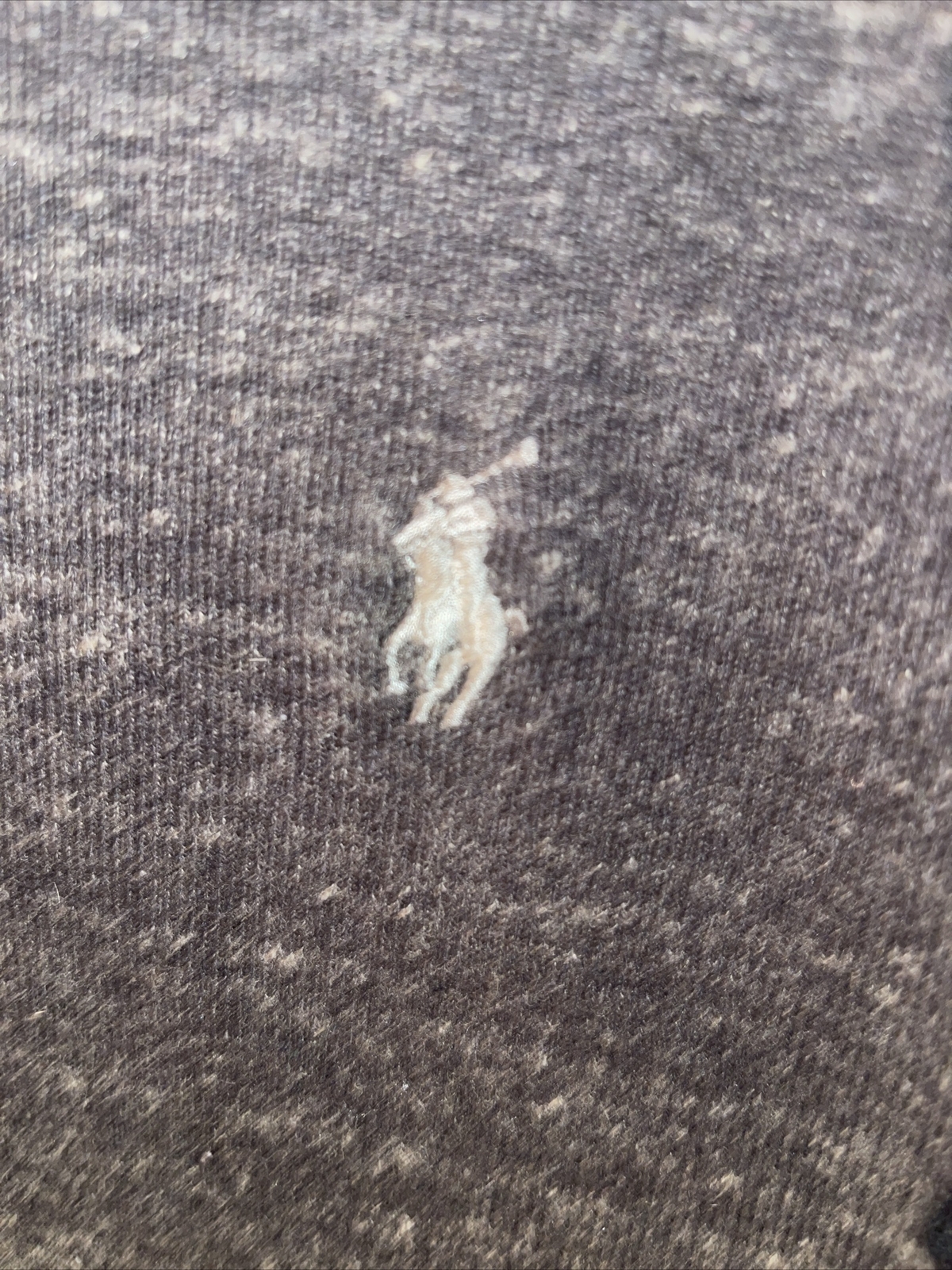 Maglione Ralph Lauren XXL TTG grigio antracite pony uomo collo a equipaggio