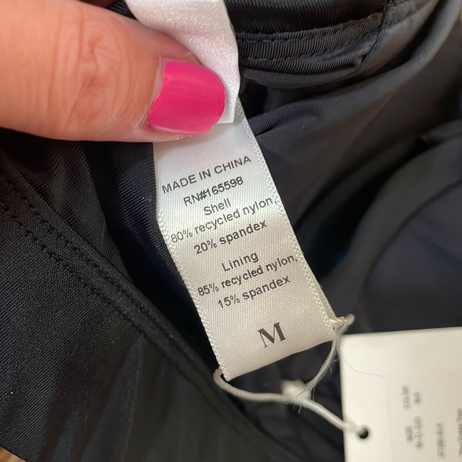 Andie The Crete Bikini Top Swimsuit Black size Medium D/DD NWT