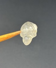 Ancient Roman Period Crystal In Form Of Turtle Figure Old Amulet Bead