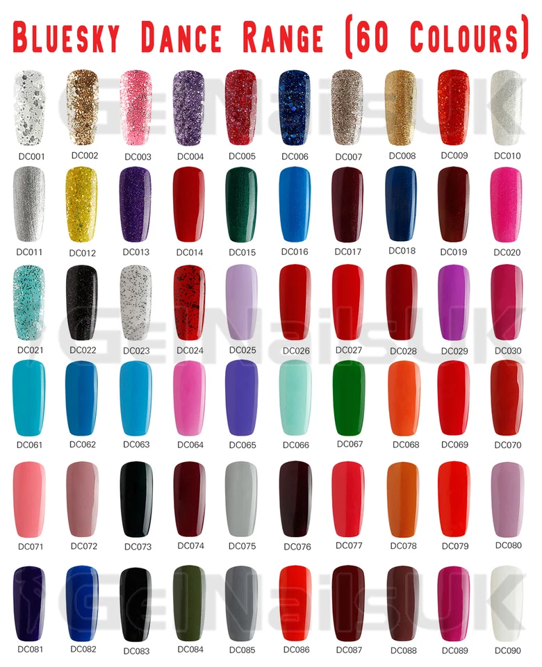 Bluesky DANCE RANGE UV/LED Soak Off Gel Nail Polish Manicure 10ml Free Postage