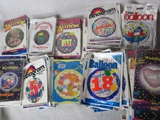 Joblot of over 150 Assorted Helium Balloons, New in Packs
