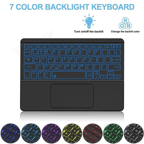 Bluetooth Touchpad Tastatur kabellos Keyboard für PC Handy Tablet QWERTZ Layout - Bild 29 von 57