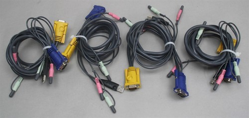 IOGEAR MiniView Extreme 4-Port KVMP Switch GCS1734 w/ Cables & AC Adapter - Picture 2 of 8