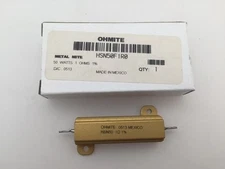 (2 pcs) HSN50F1R0 Ohmite, 50 Watt 1 Ohm 1%, Wirewound Resistor, Chassis Mount
