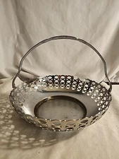 KROME KRAFT FARBER Bros NYC 3in ×9in Art Deco Basket 