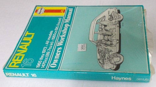 Haynes RENAULT 16 OWNERS WORKSHOP MANUAL 1965-1972 CAR REPAIR GUIDE BOOK SEALED - Picture 2 of 4