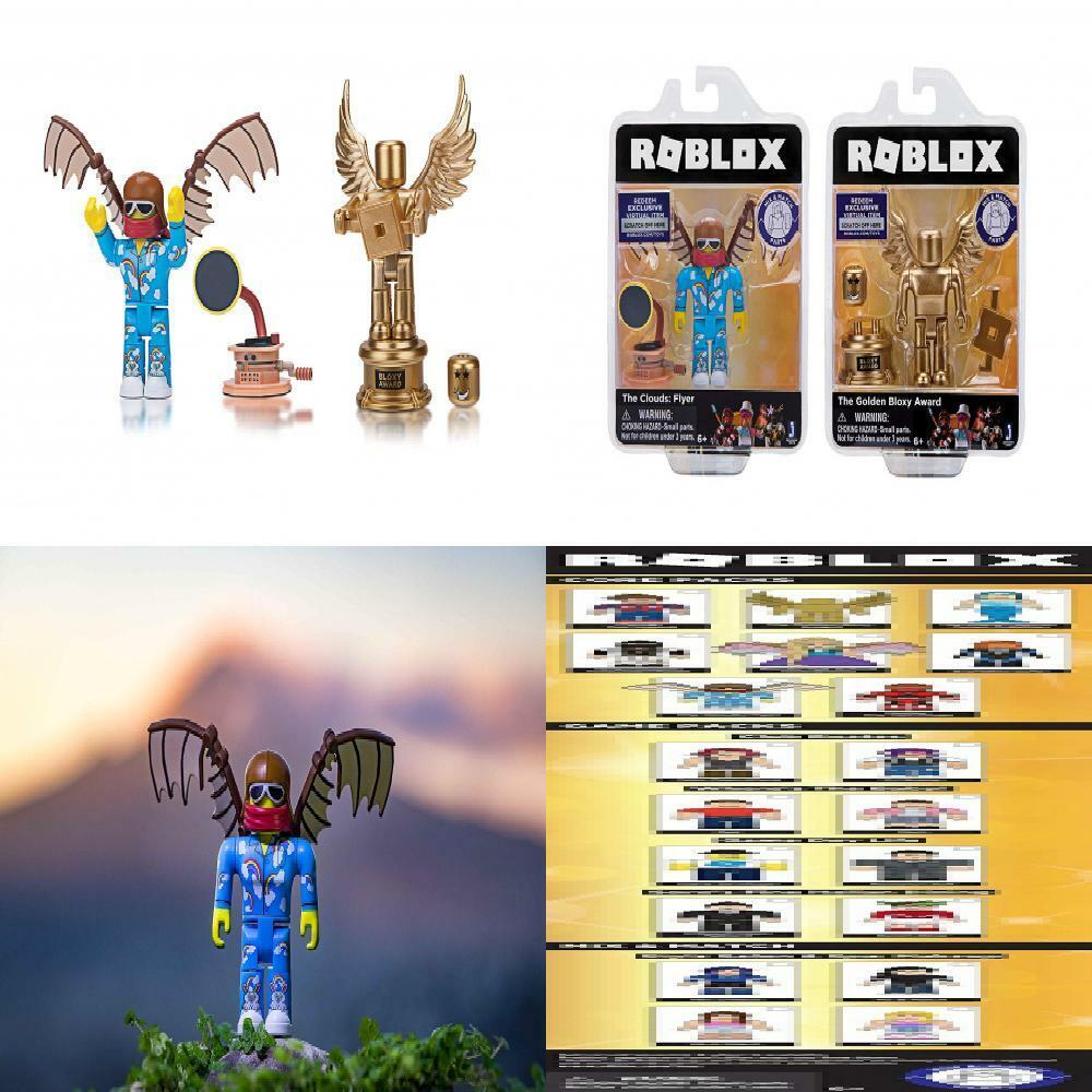 Roblox The Golden Bloxy Award Action Figure With Virtual Item - golden t shirt of bling bling v2 roblox