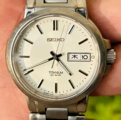 時計 SEIKO SCDC061 (7N43-7B80) Seiko Titanium 7N43-7B80 Vintage Men's Quartz Wrist Watch