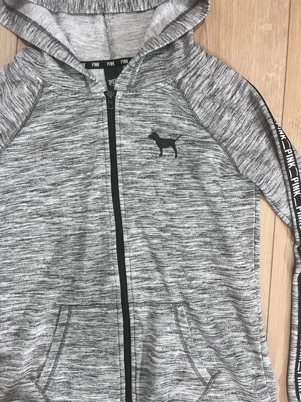 UNDERCOVER Felpa con cappuccio donna Pink Ultimate Victoria’s Secret logo cane taglia S