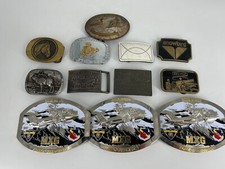 12 Belt Buckles - Mixed Lot
