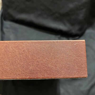 Dacasso Leather Desktop Letter Tray - Luxury Office Paper Organizer In Chocolate Brown