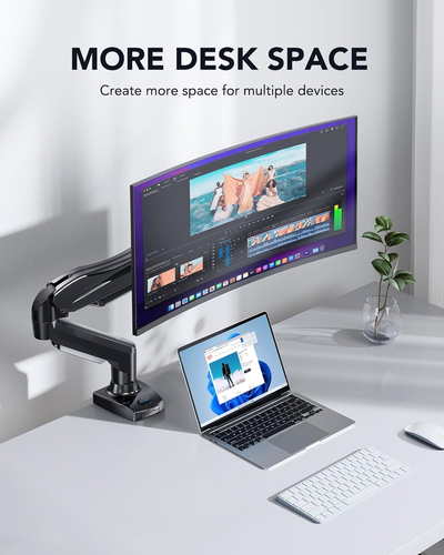 Single Monitor Mount, 13 to 32 Inch Gas Monitor Arm, Adjustable Stand, Vesa Moun - 第 5/12 張圖片