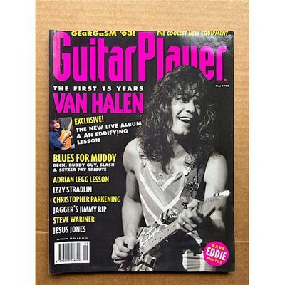 VAN HALEN GITARRENSPIELERMAGAZIN MAI 1993 - EDDIE VAN HALEN COVER UND FEATURE IN
