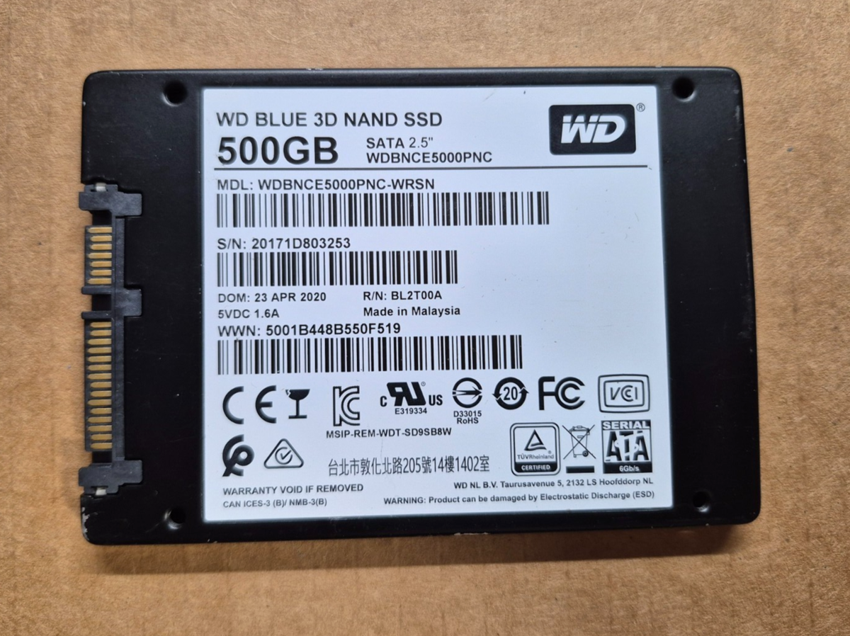 Western Digital 500GB Internal SSD WDBNCE5000PNC 2.5