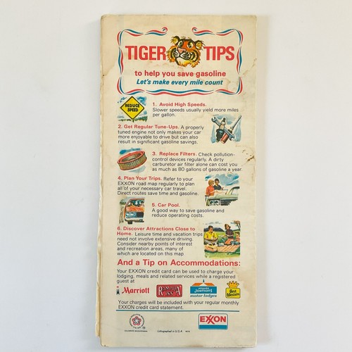 1976 New Jersey Exxon NJ Road Map - Picture 2 of 12
