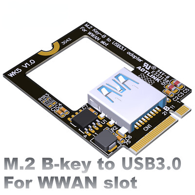 NGFF M.2 B-key To USB3.0 adapter card For wireless bluetooth wifi network card