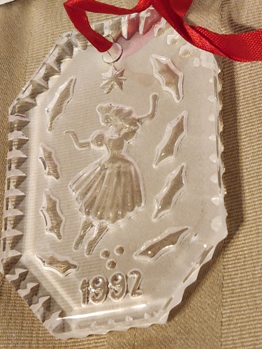 VINTAGE 1992 WATERFORD CRYSTAL 12 DAYS OF CHRISTMAS NINE LADIES DANCING ORNAMENT - Picture 7 of 11