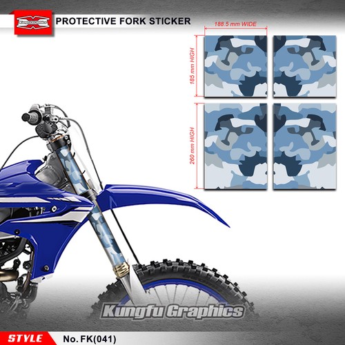 Calcomanías de suspensión de horquilla media superior kit de pegatinas de motocicleta envoltura de vinilo 125cc bicicleta - Imagen 48 de 50