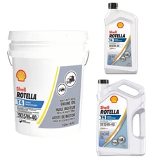 Shell Rotella 15w40 T4 Triple Protection HD Engine Oil in Quarts, Gallons, Pails