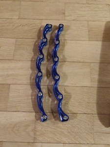 t-blade Stabilisator mit Schrauben metallic-blau 264 mm