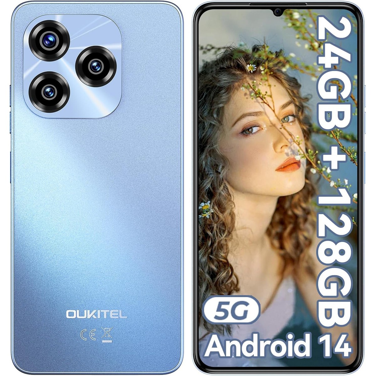 OUKITEL C50 スマホ 本体 SIMフリー - 5G スマートフォン OUKITEL C50