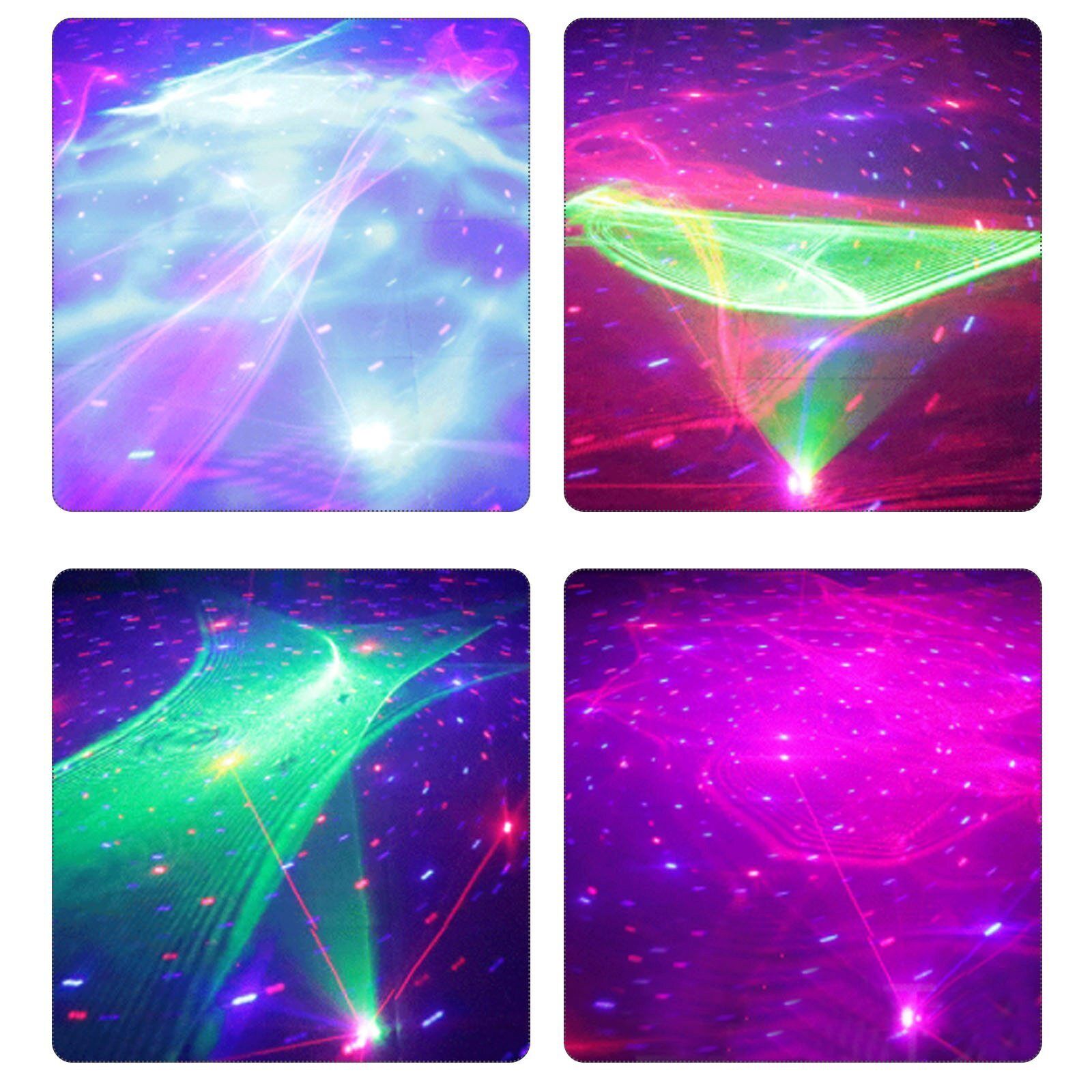 Starlit Sky RGB Laser Light DMX Scan Projector Strobe DJ Party