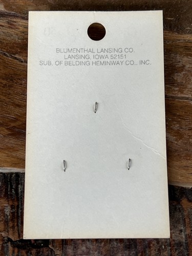 6 botones de coser vintage de metal mate de 3/4"" Blumenthal Lansing - Nuevo de lote antiguo - Imagen 5 de 6