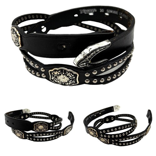 Nocona Western Belt Womens Crystal Concho Floral Design  display picture 3
