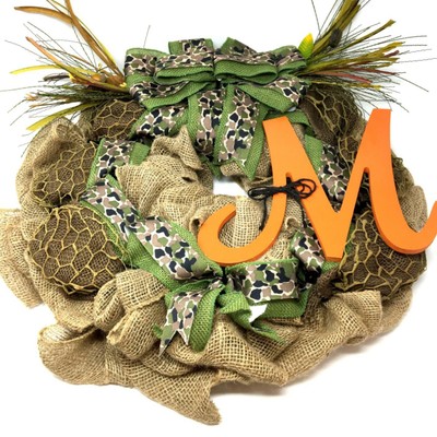 camo burlap rolls for wreaths
