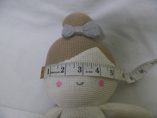 "Living Textiles Emma Ballerina bambola bambino peluche giocattolo a maglia sonaglio rosa tutù 18"" - Foto 13 di 13