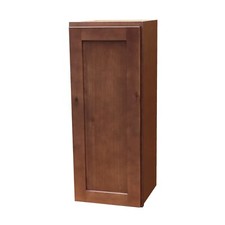 Rustic Walnut 9" shaker style wall cabinet