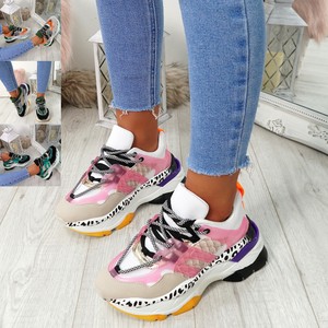 chunky multicolor sneakers