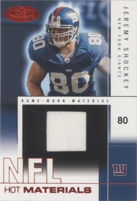 2004 Fleer Hot Prospects Jeremy Shockey #HM/JS - 1 of 2