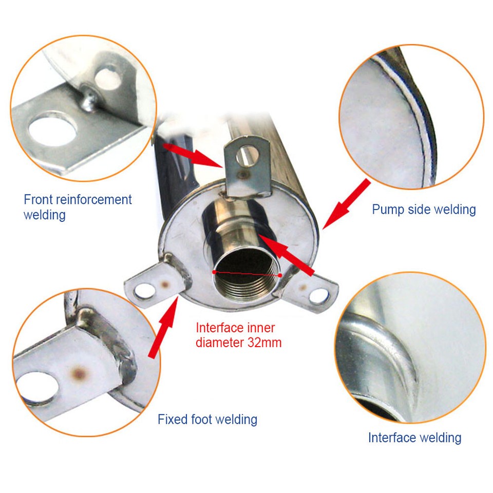 Hand Pump Suction Pump Stainless Steel Home Shallow Well Manual Water