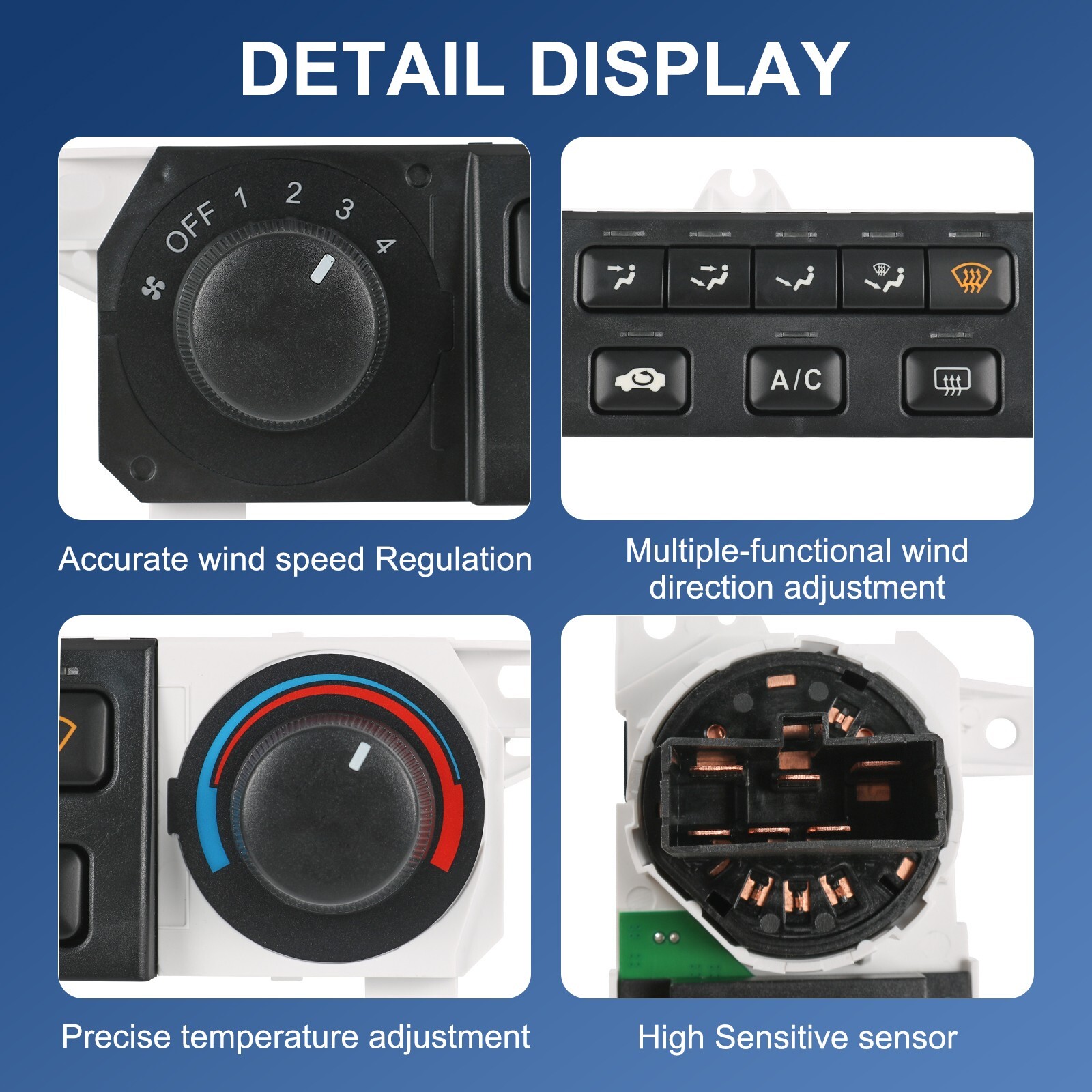 A/C Heater Climate Control Module For 98-00 Honda Accord 1998-04 Honda Odyssey 