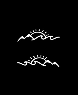 Mountain Wave Beach Car Styling Camper Camper RV Adesivi E Decalcomanie Accessori In Vinile Impermeabili Divertenti - Foto 8