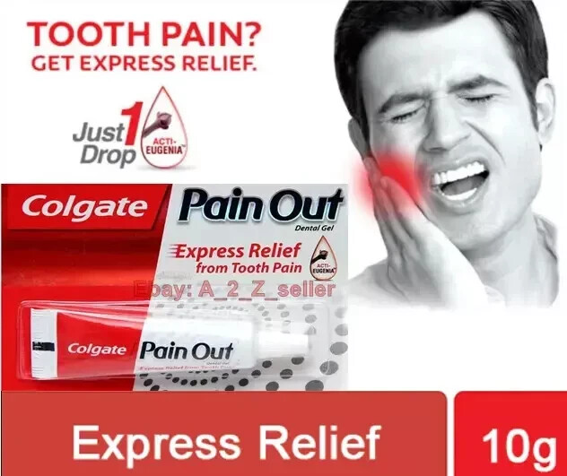 Colgate Pain Out Ayurvedisches Nelkenöl Express Linderung Zahnfleisch Zahngel 10g