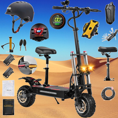 6000W Motor 60V38Ah Electric Scooter-Serie Dual Drive Gelände-Offroad-Reifen,