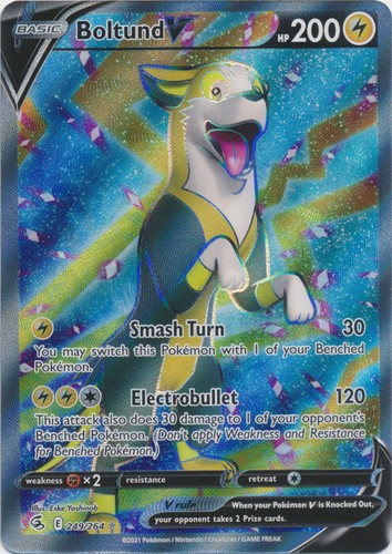 Boltund V (Full Art) - 249/264 Ultra Rare Fusion Strike NM Pokemon TCG