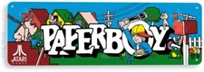 TIN SIGN Paperboy Arcade, 80's, Retro, Console, Marquee, Game Room Decor, C492